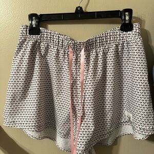 Charming Disney Animators Collection Pink Tulip Patterned Pajama shorts